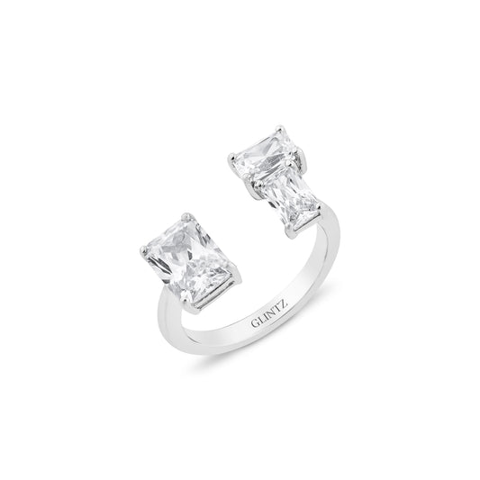 Glintz Geometric Grace Emerald Cut Ring