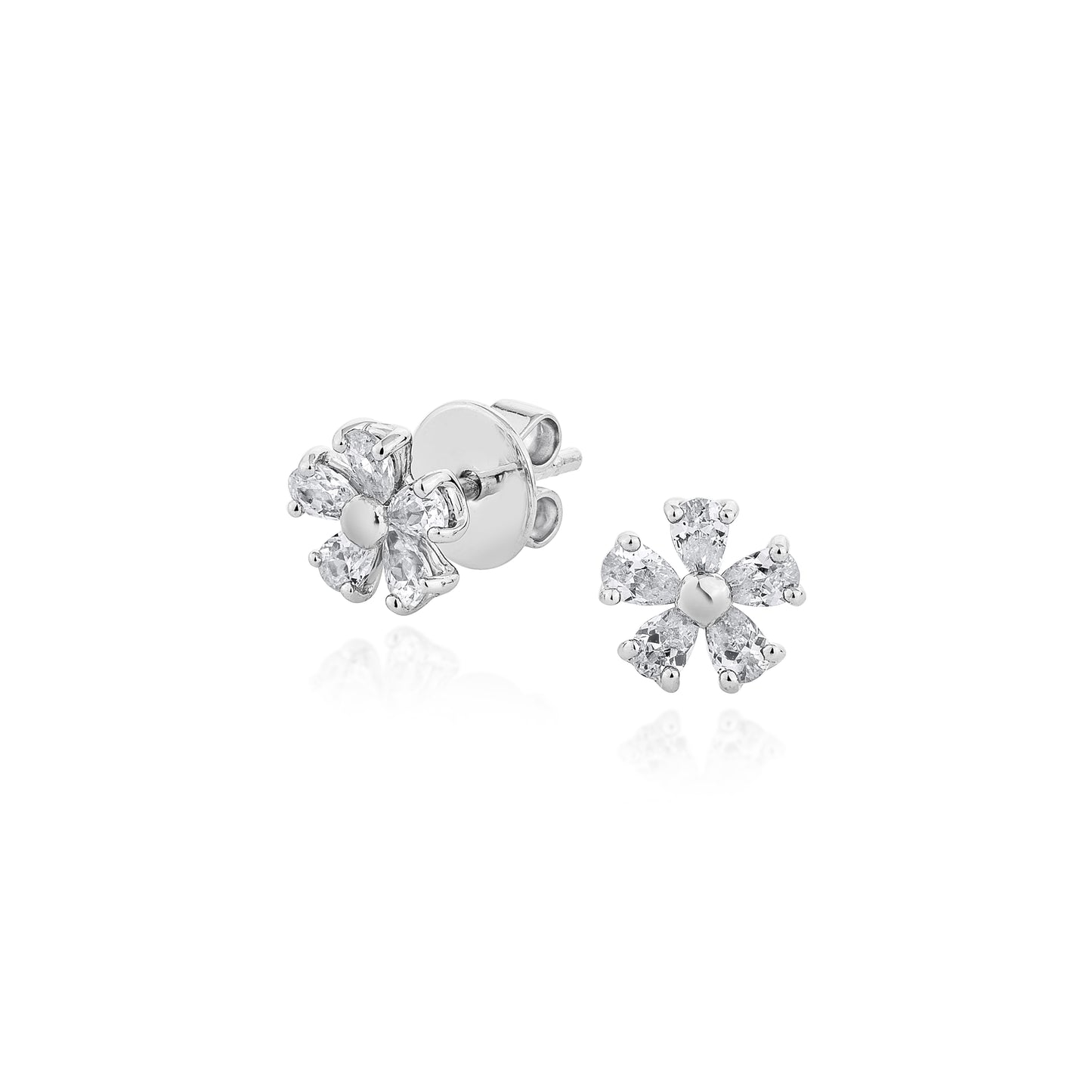 Glintz Forget Me Not Flower Stud Earrings 0.7cm