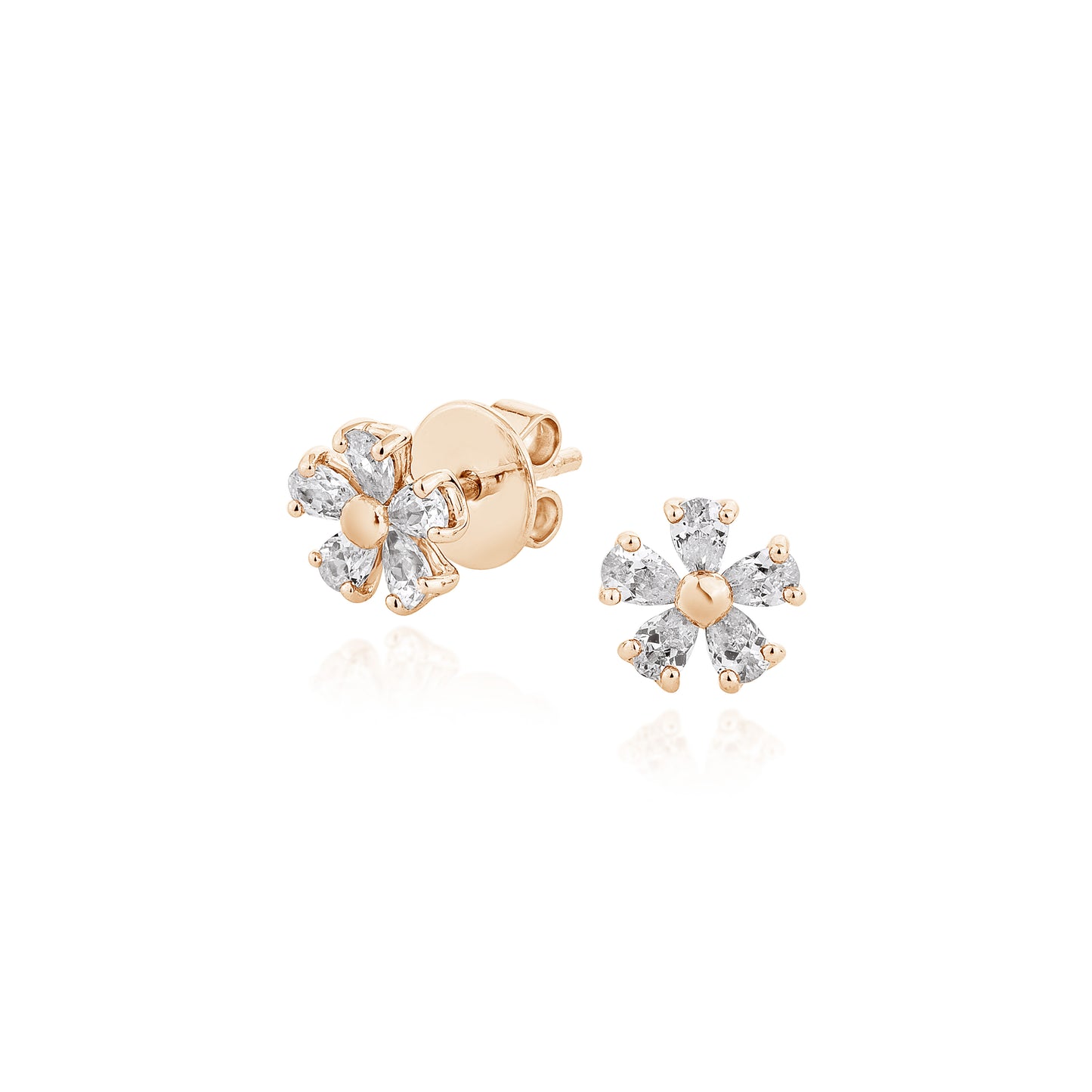 Glintz Forget Me Not Flower Stud Earrings 0.7cm