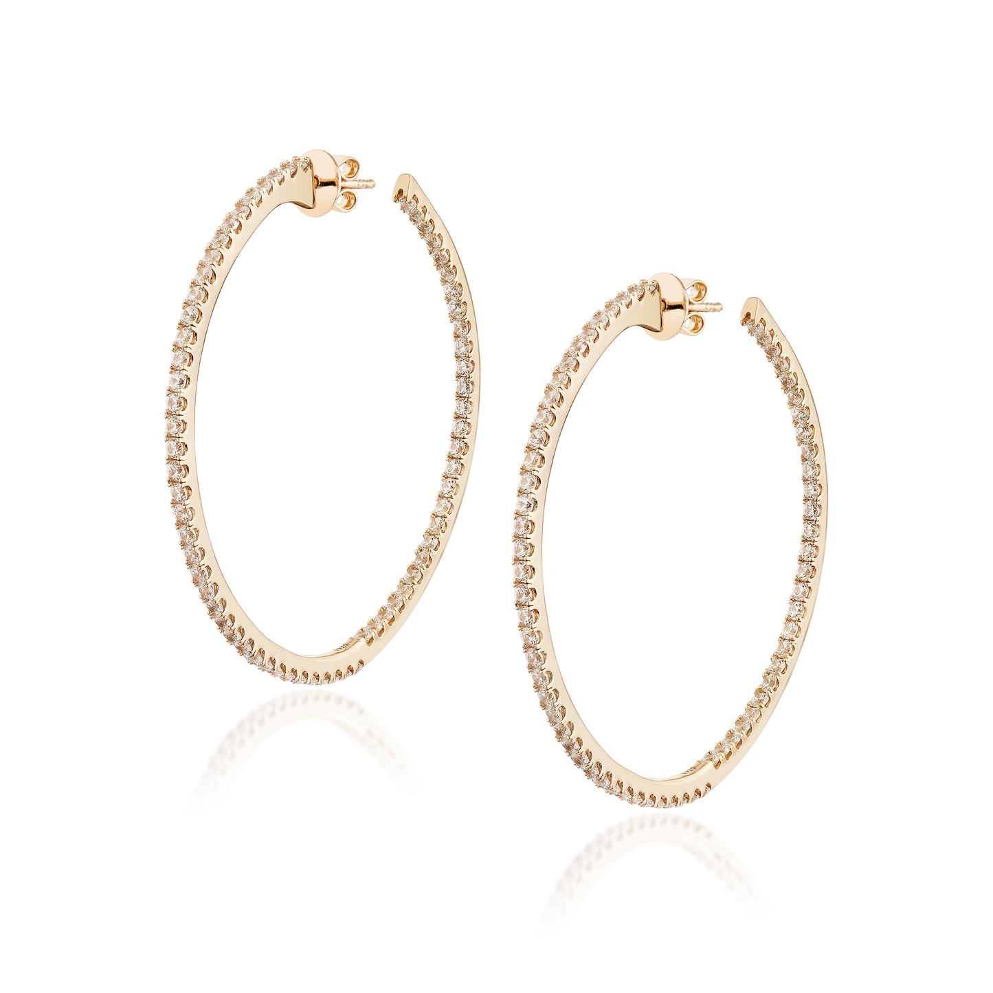 Glintz Optimal Glow 45mm Hoop Earrings