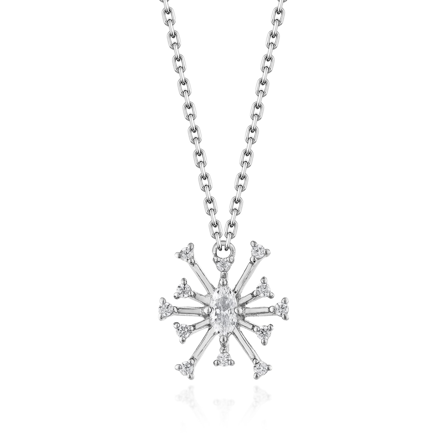 Glintz Snow Stella Statement Necklace