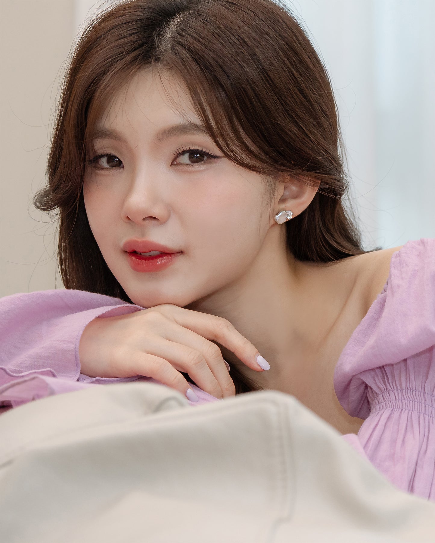 Glintz Pearla Keshi Earrings