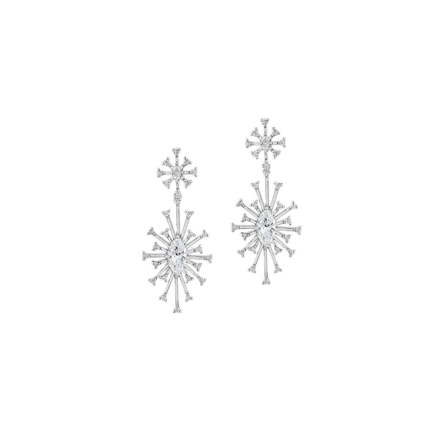 Glintz Snow Stella 4 Ways Earrings
