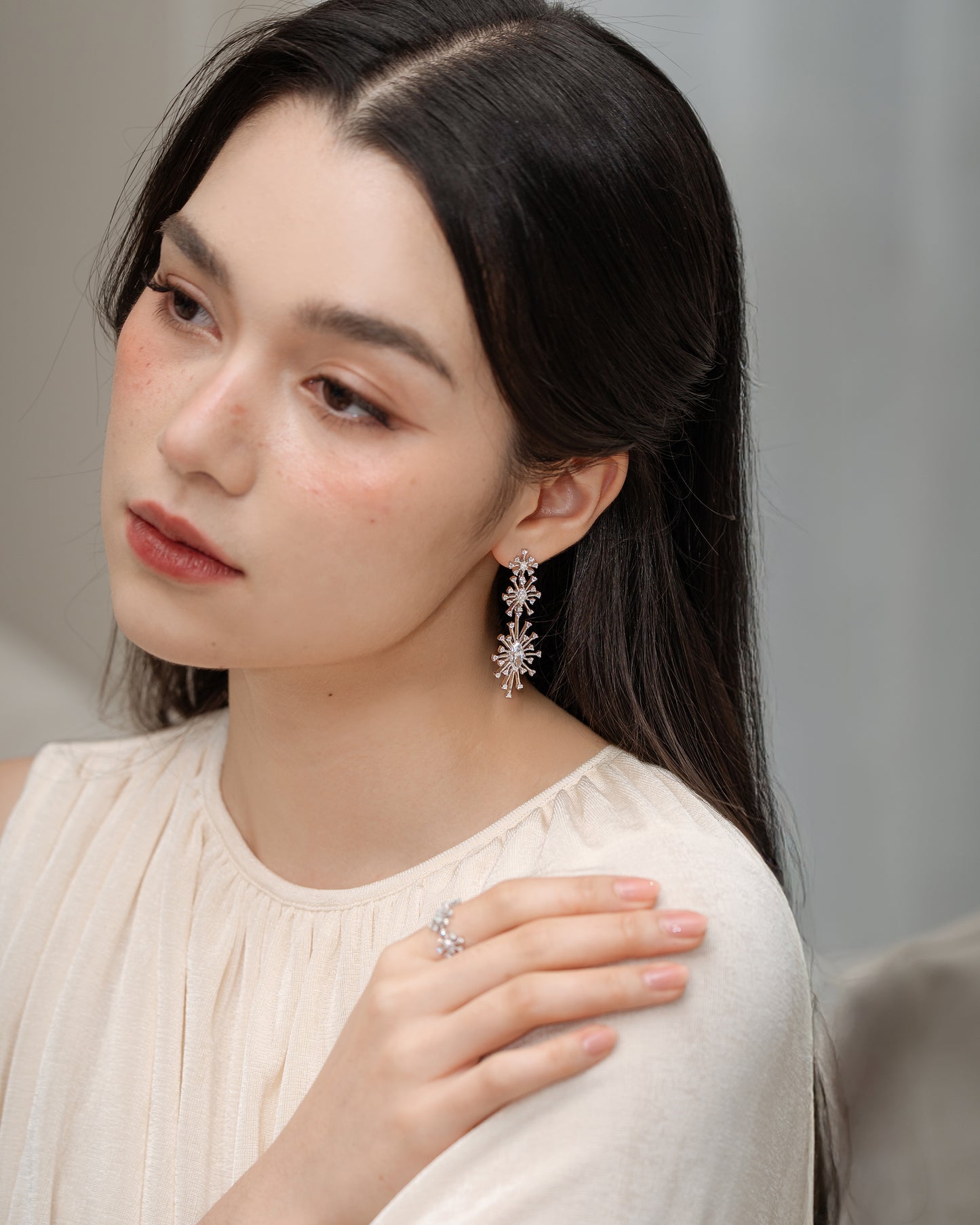 Glintz Snow Stella 4 Ways Earrings