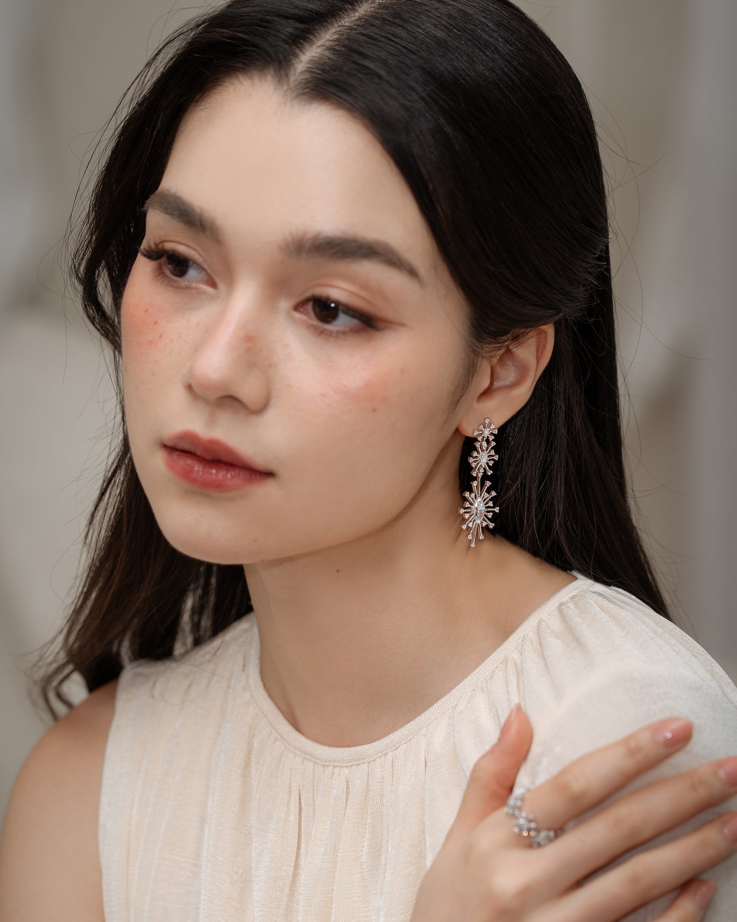 Glintz Snow Stella 4 Ways Earrings