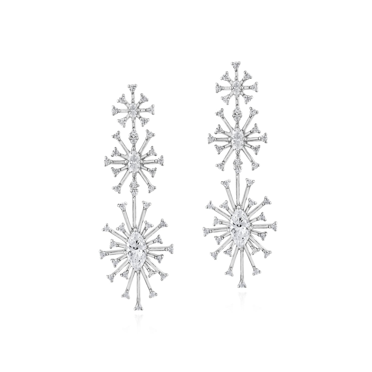 Glintz Snow Stella 4 Ways Earrings