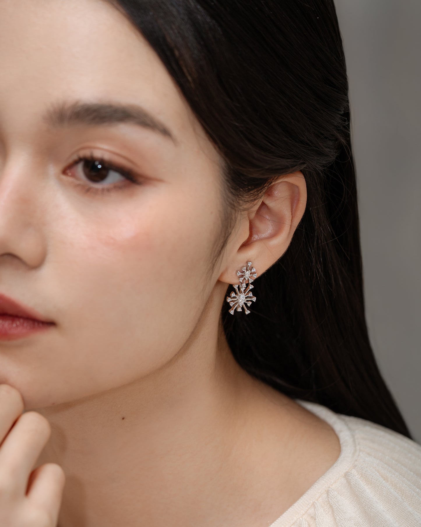 Glintz Snow Stella 4 Ways Earrings