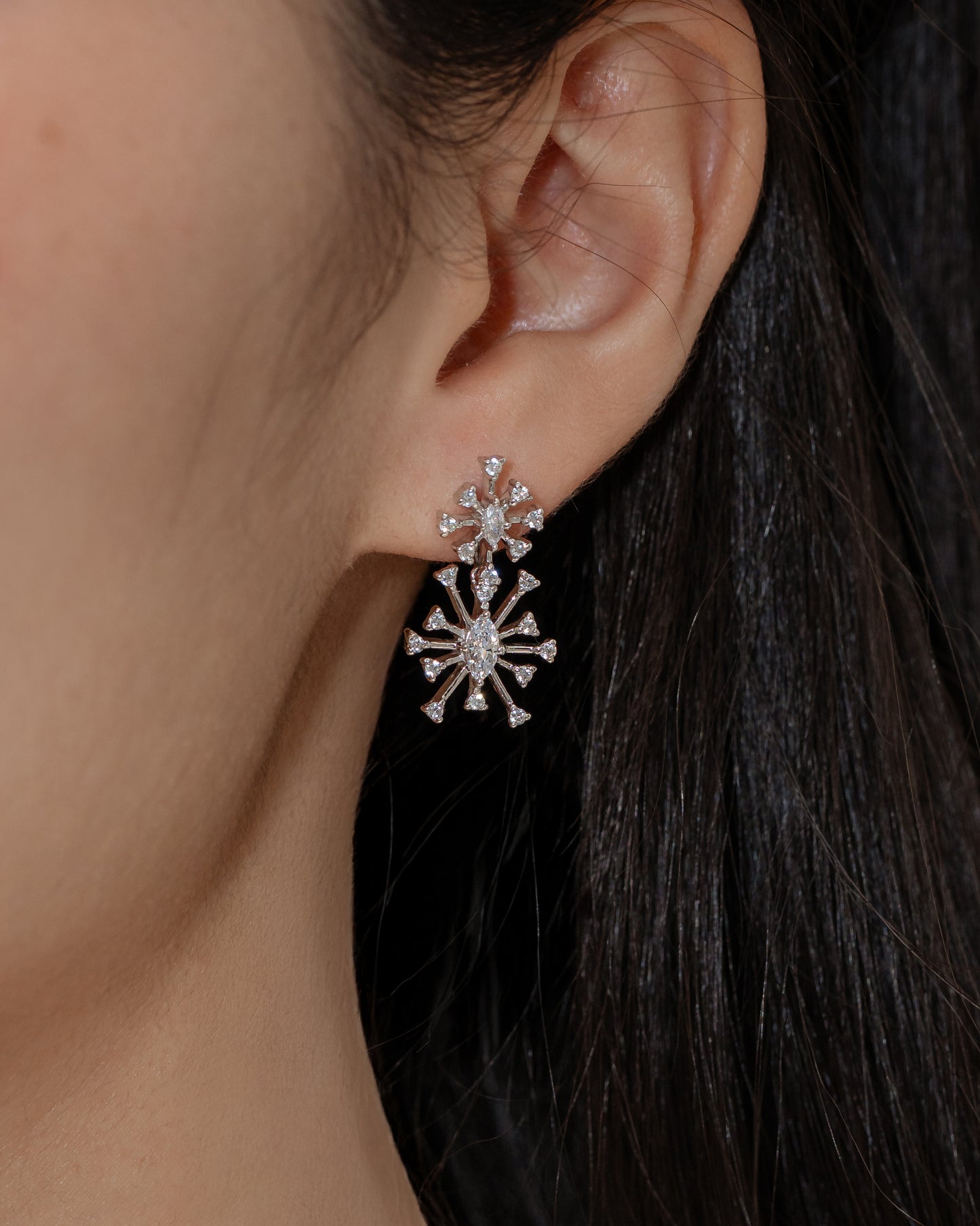 Glintz Snow Stella 4 Ways Earrings