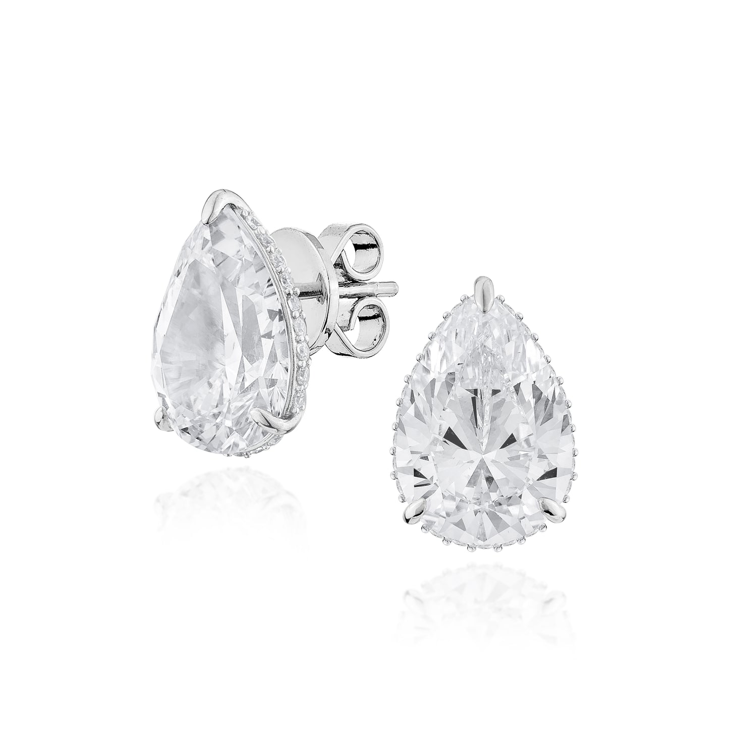 Glintz Eternal Pear Stud Earrings