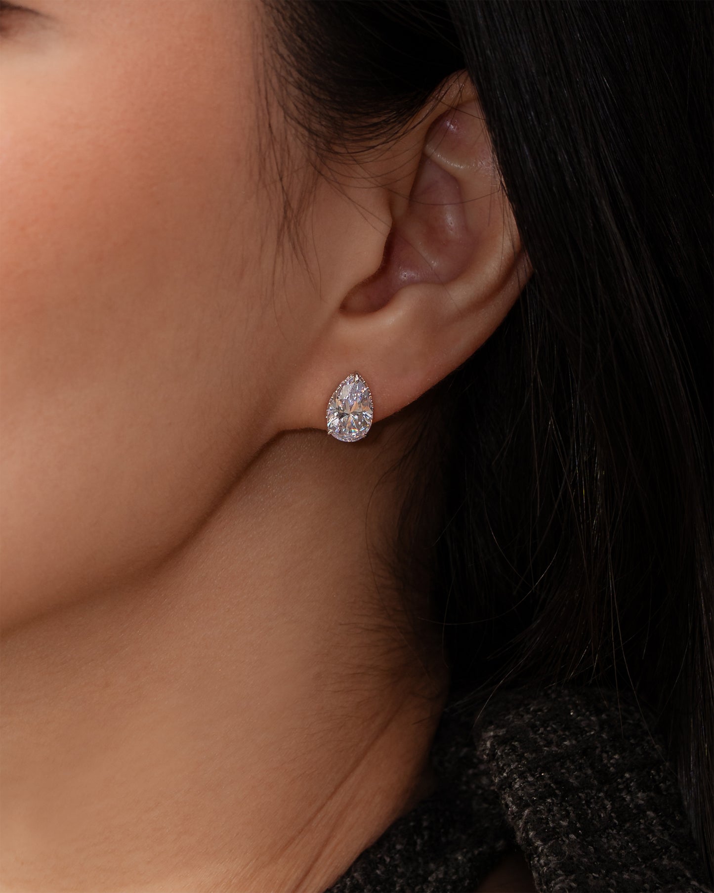 Glintz Eternal Pear Stud Earrings