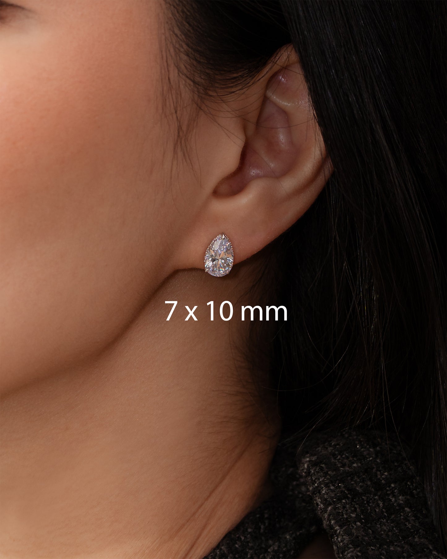 Glintz Eternal Pear Stud Earrings