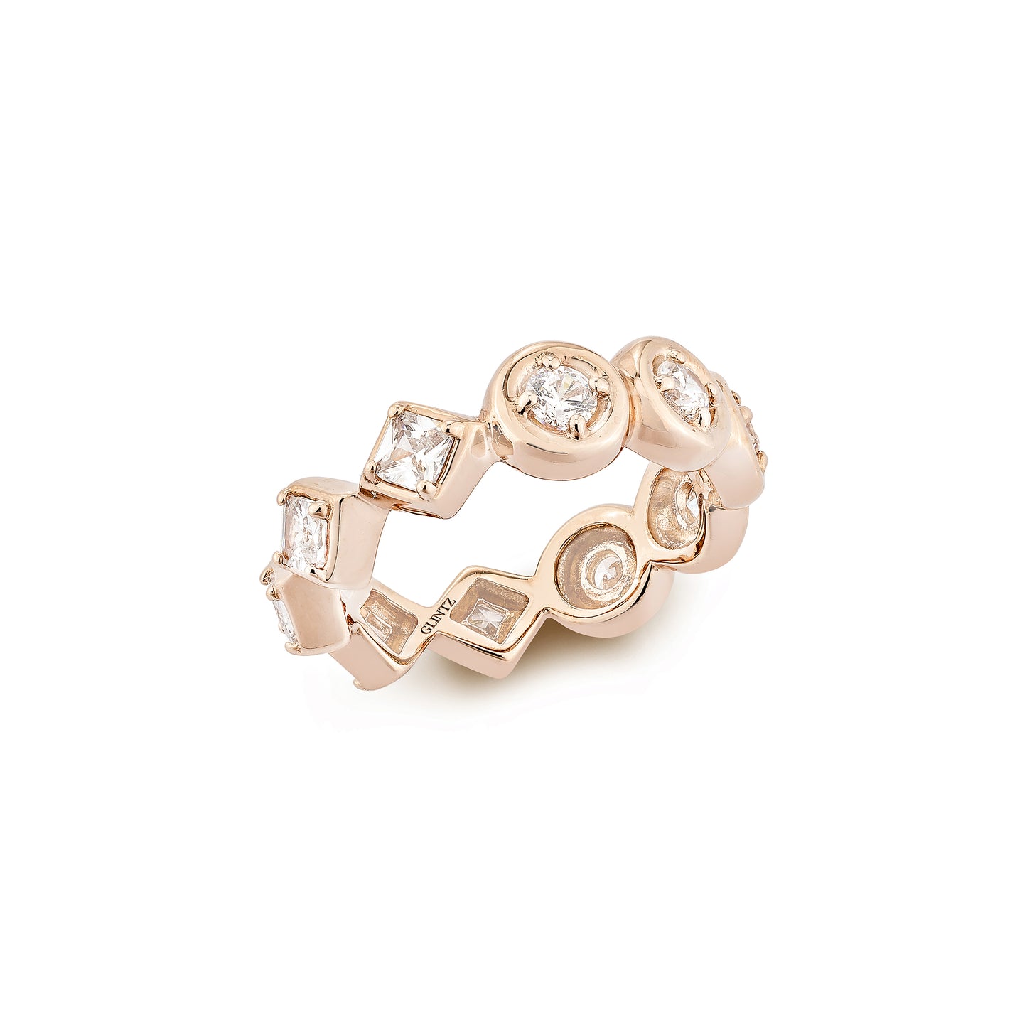 Glintz Modern Mauve Square Ring