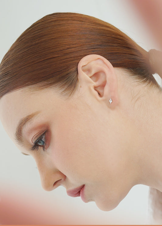 Glintz Bijoux Bisou Daimond Cut Studs 4x6mm Earrings