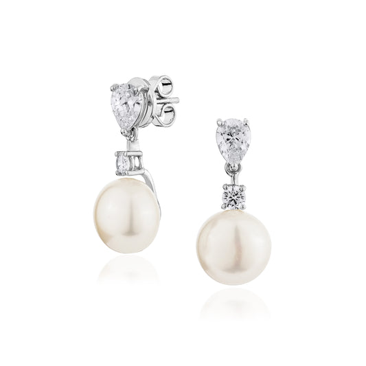 Glintz Pearl De'Fancy Pear Fresh Water Pearl Dangling Earrings